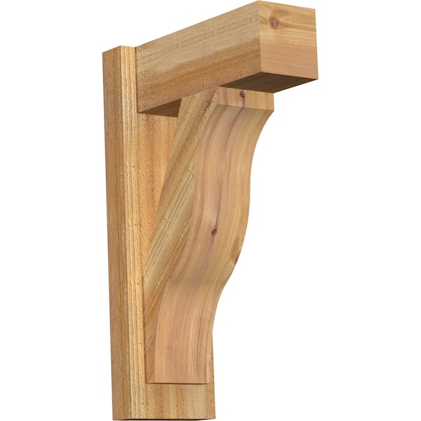 Ekena Millwork Funston Block Rough Sawn Outlooker, Western Red Cedar, 6"W x 14"D x 22"H OUT06X14X22FST05RWR - main